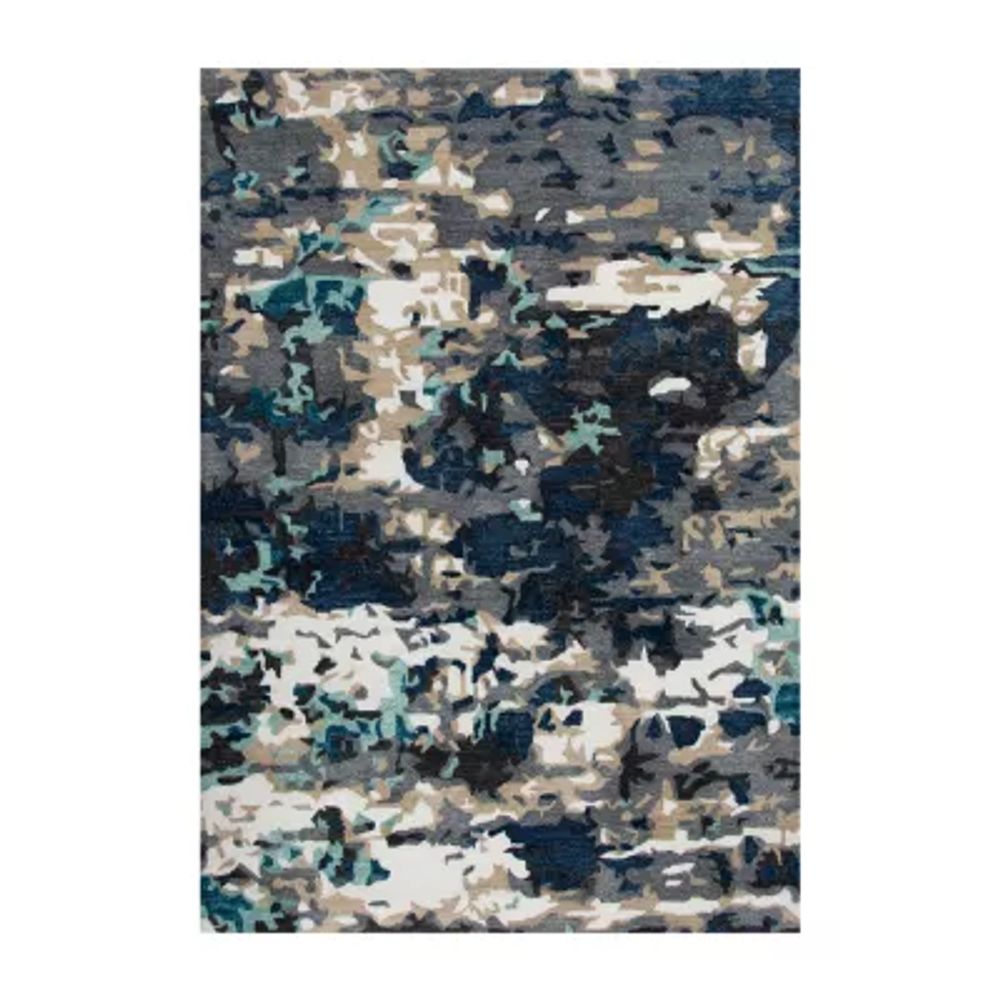 Rizzy Home Ziyad Abstract Hand Tufted Indoor Outdoor Rectangular Area Rug