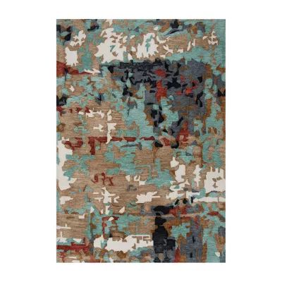 Rizzy Home Zac Abstract Hand Tufted Indoor Outdoor Rectangular Area Rugs