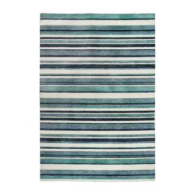 Rizzy Home Zayne Striped Hand Tufted Indoor Outdoor Rectangular Area Rug