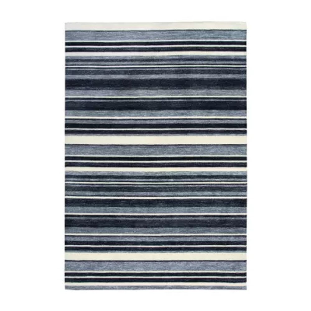 Rizzy Home Zayne Striped Hand Tufted Indoor Outdoor Rectangular Area Rugs