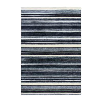 Rizzy Home Zayne Striped Hand Tufted Indoor Outdoor Rectangular Area Rugs