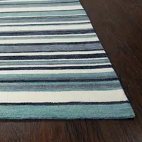 Rizzy Home Zayne Striped Hand Tufted Indoor Outdoor Rectangular Area Rug