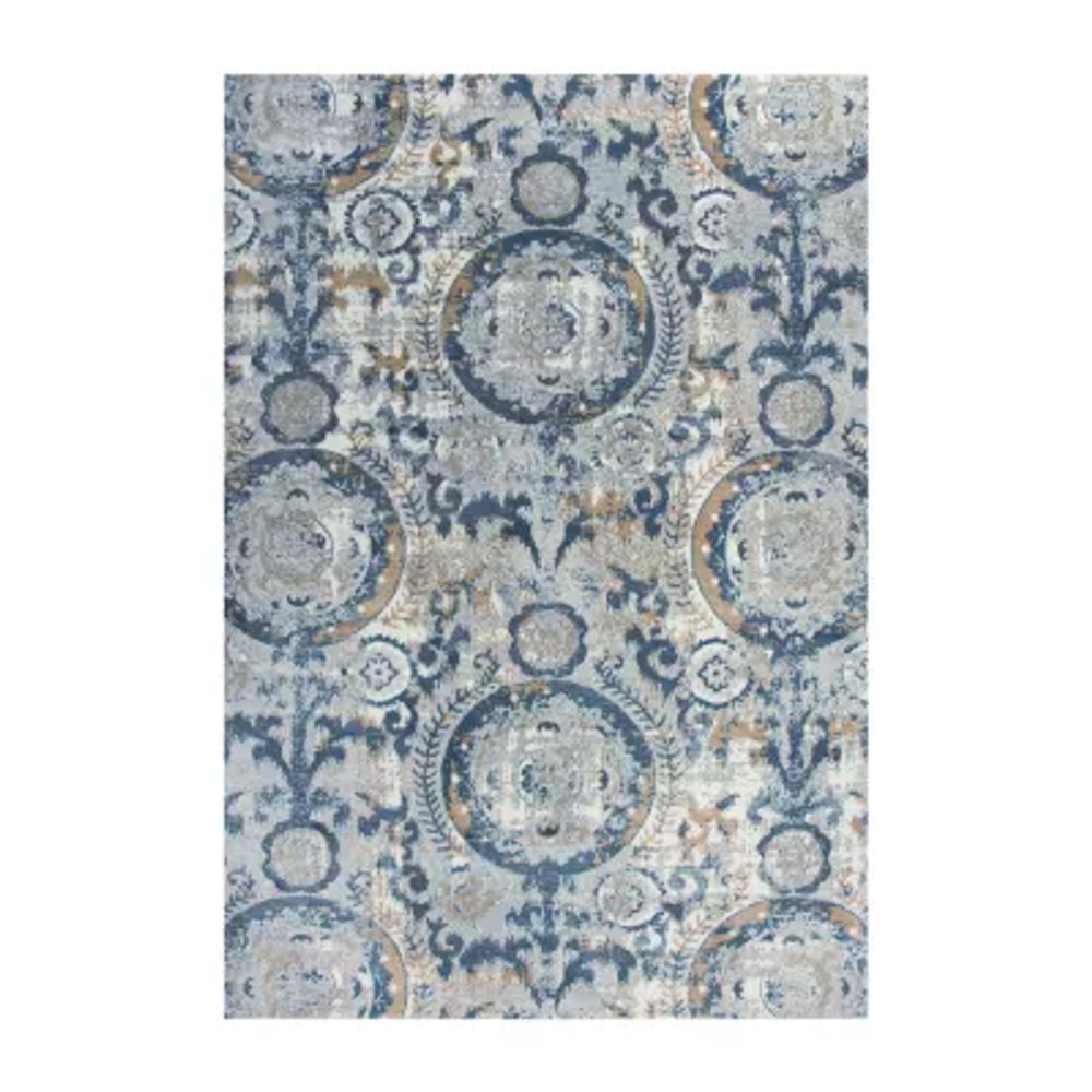 Rizzy Home Zeke Medallion Indoor Rectangular Accent Rug