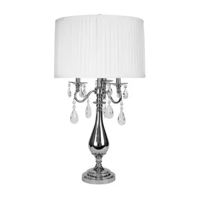 Stylecraft 18 W Plated Nickel Table Lamp
