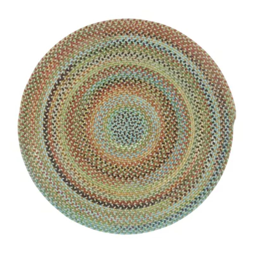 Capel American Traditions Braided Wool 7'X7' Indoor Round Area Rug