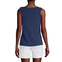 St. John's Bay Womens Round Neck Sleeveless Tank Top