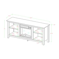Robin 58 Inch Entertainment Center with Fireplace