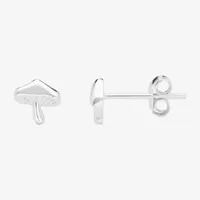 Itsy Bitsy Mushroom Sterling Silver 6mm Stud Earrings