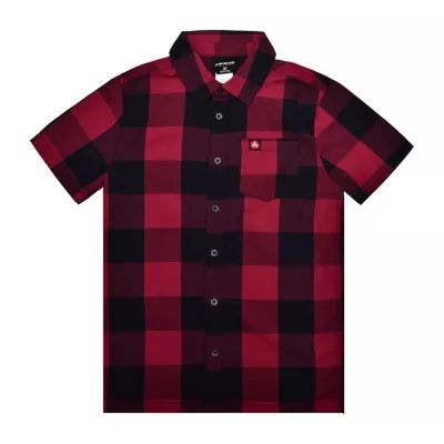 Airwalk Big Boys Short Sleeve Button-Down Shirt