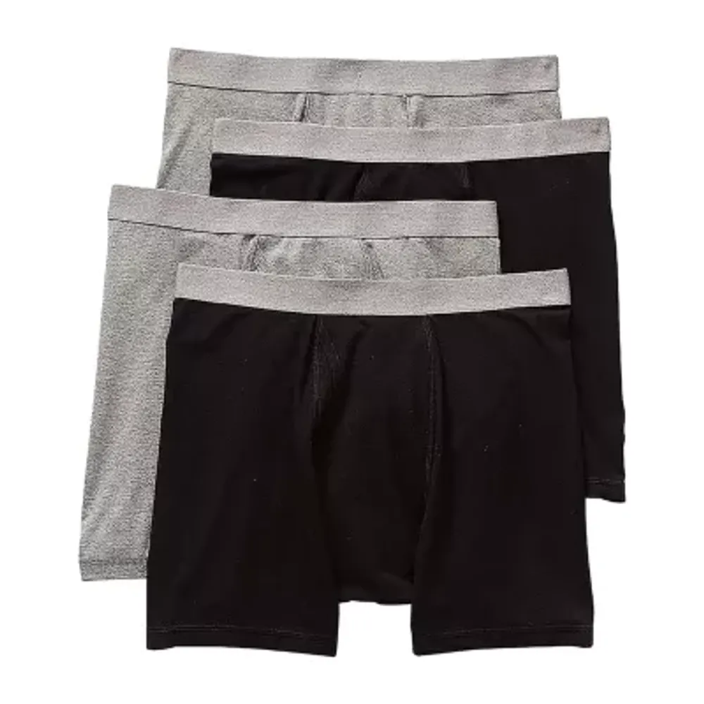 Stafford Dry + Cool Breathable Mesh Big Mens 4 Pack Boxer Briefs