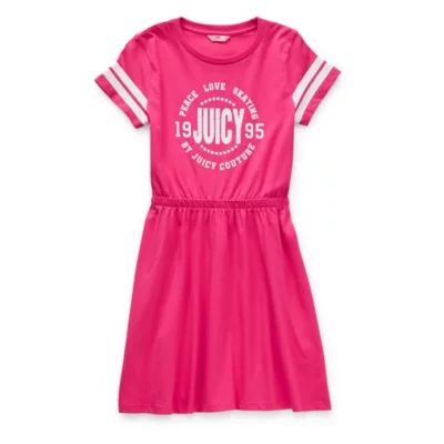 Juicy By Couture Little & Big Girls Short Sleeve Skater Dress
