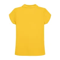 IZOD Little & Big Girls Wrinkle Resistant Moisture Wicking Performance Mesh Short Sleeve Polo Shirt