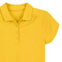 IZOD Little & Big Girls Wrinkle Resistant Moisture Wicking Performance Mesh Short Sleeve Polo Shirt