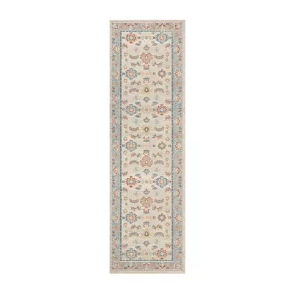 LR Home Aaron Floral 31"X96" Indoor Rectangular Runner