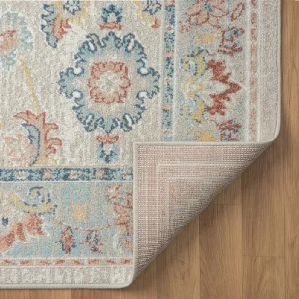 LR Home Aaron Floral 31"X96" Indoor Rectangular Runner