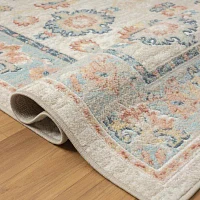 LR Home Aaron Floral Indoor Rectangular Area Rug