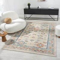 LR Home Aaron Floral Indoor Rectangular Area Rug