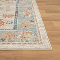 LR Home Aaron Floral Indoor Rectangular Area Rug