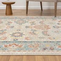 LR Home Aaron Floral Indoor Rectangular Area Rug