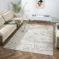 LR Home Adriel Abstract Indoor Rectangular Area Rug