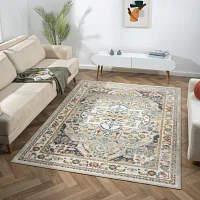 LR Home Amir Medallion Indoor Rectangular Area Rug