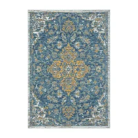 LR Home Bina Medallion Indoor Outdoor Rectangular Area Rug