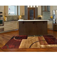 LR Home Grant Geometric Indoor Rectangular Area Rug