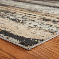 LR Home Iker Abstract Indoor Rectangular Area Rug