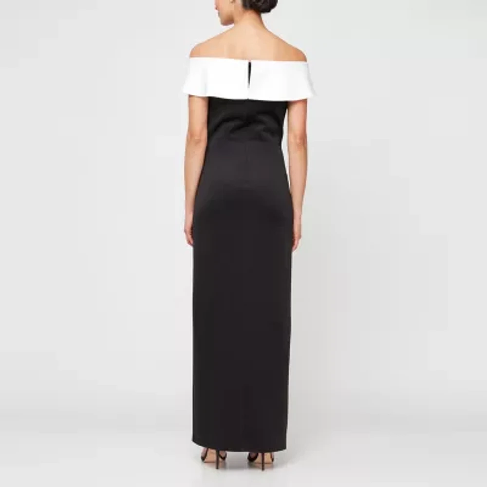 S. L. Fashions Womens Sleeveless Evening Gown
