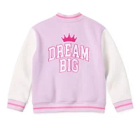 Disney Collection Little & Big Girls Princess Lightweight Varsity Jacket