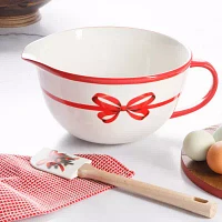 Martha Stewart Festive Bow Batter Bowl with Spatula