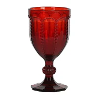 Martha Stewart Festive Bow 4-pc. Glass Goblet Set