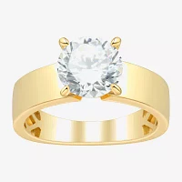 (H-I / Si1-Si2) Womens 2 CT. T.W. Lab Grown White Diamond 14K Gold Round Solitaire Engagement Ring