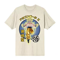 Mens Crew Neck Short Sleeve Regular Fit Anime Dragon Ball Z Graphic T-Shirt