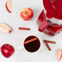 Nostalgia Retro 32-Ounce Hot Chocolate, Milk Frother, Cappuccino, Mocha, Latte Maker and Dispenser