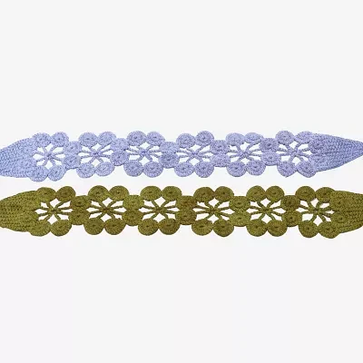 Arizona Blue & Green Crochet 2-pc. Headband