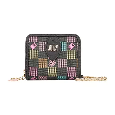 Juicy By Couture Checkmate Womens Zip Around Wallet