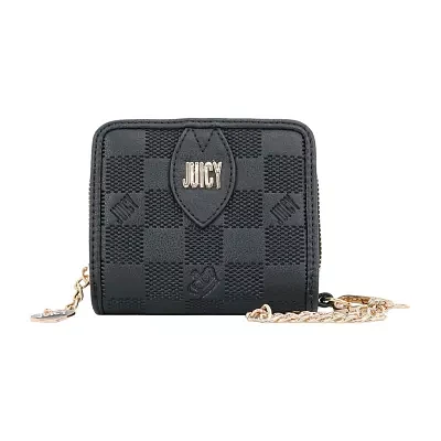 Juicy By Couture Checkmate Womens Zip Around Wallet