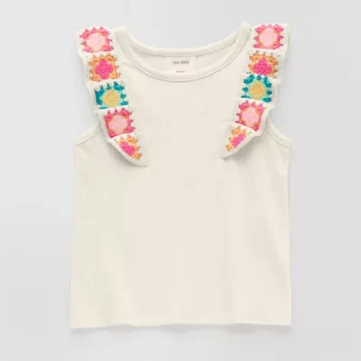 Okie Dokie Toddler & Little Girls Round Neck Tank Top
