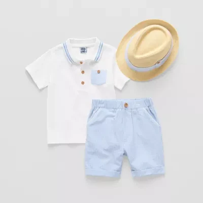 Little Lad Toddler Boys 3-pc. Short Set