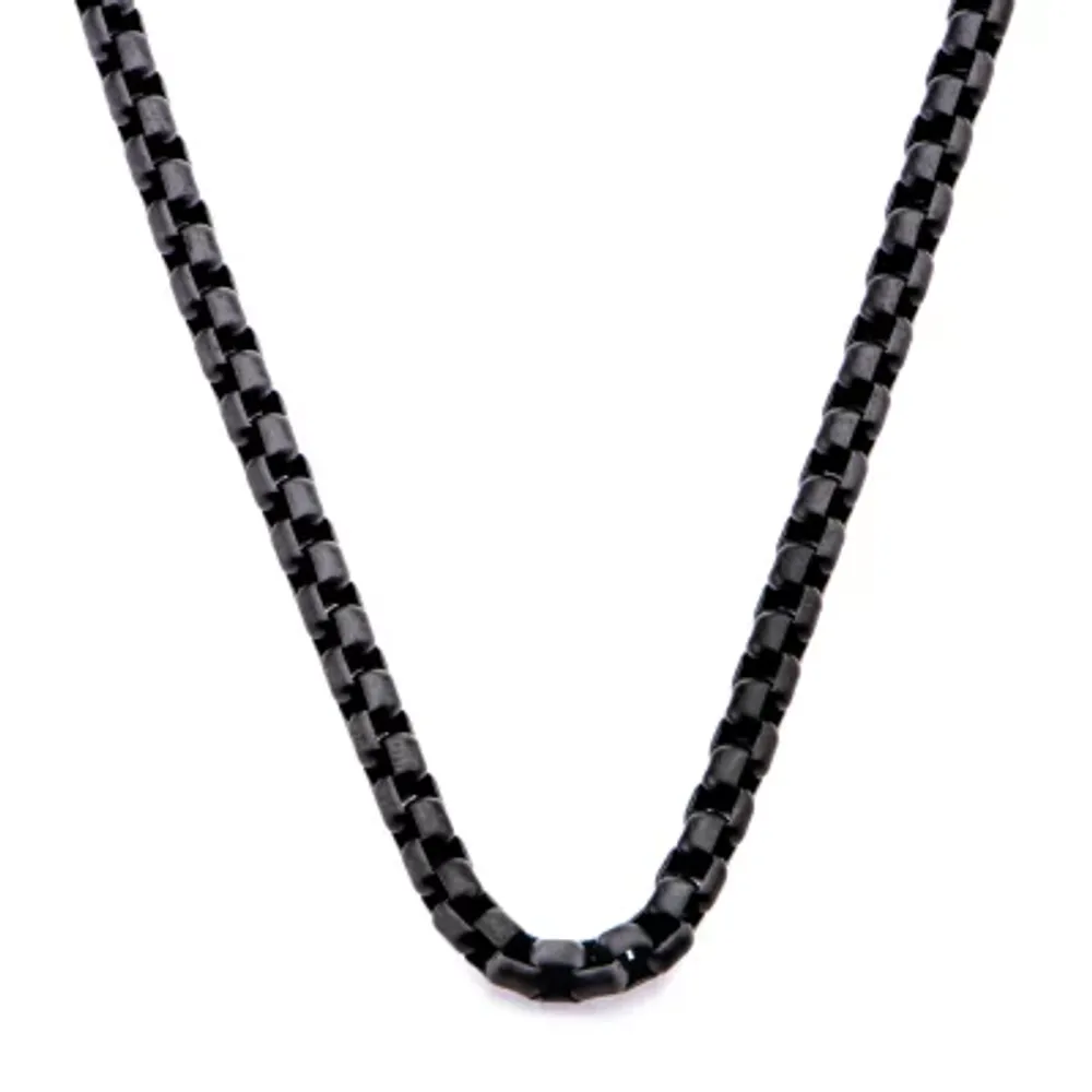 Stainless Steel 22 Inch Box Chain Necklace