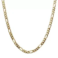 Stainless Steel 24 Inch Figaro Chain Necklace