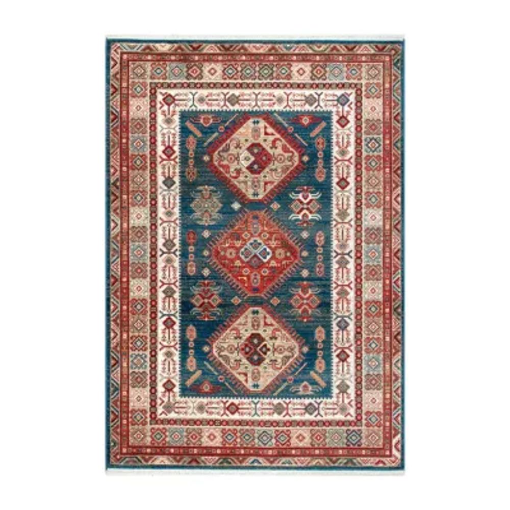 nuLoom Qiana Emblem Fringe Rectangular Rug