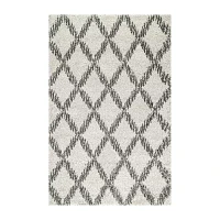 nuLoom Sharika Lattice Shaggy Rectangular Rug