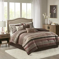 Madison Park Dartmouth 7-pc. Jacquard Comforter Set