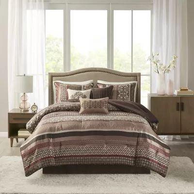 Madison Park Dartmouth 7-pc. Jacquard Comforter Set