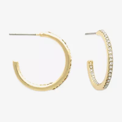 Mixit Hypoallergenic Gold Tone Hoop Earrings