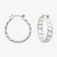 Mixit Hypoallergenic Stainless Steel Hoop Earrings