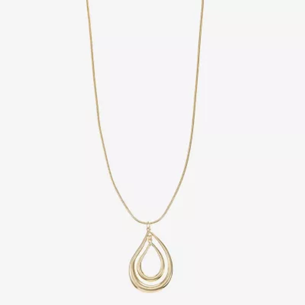 Liz Claiborne Orbital 17 Inch Snake Pendant Necklace