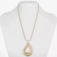 Liz Claiborne Orbital 17 Inch Snake Pendant Necklace